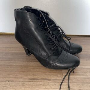 Marina Rinaldi Black Lace Up Boots
